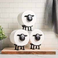Cute Sheep Dog Shape Toilet Tissue Rack Free Standing Storage Roll Paper Holder Animal Shape Decorative Toilet Paper Racks 2025
