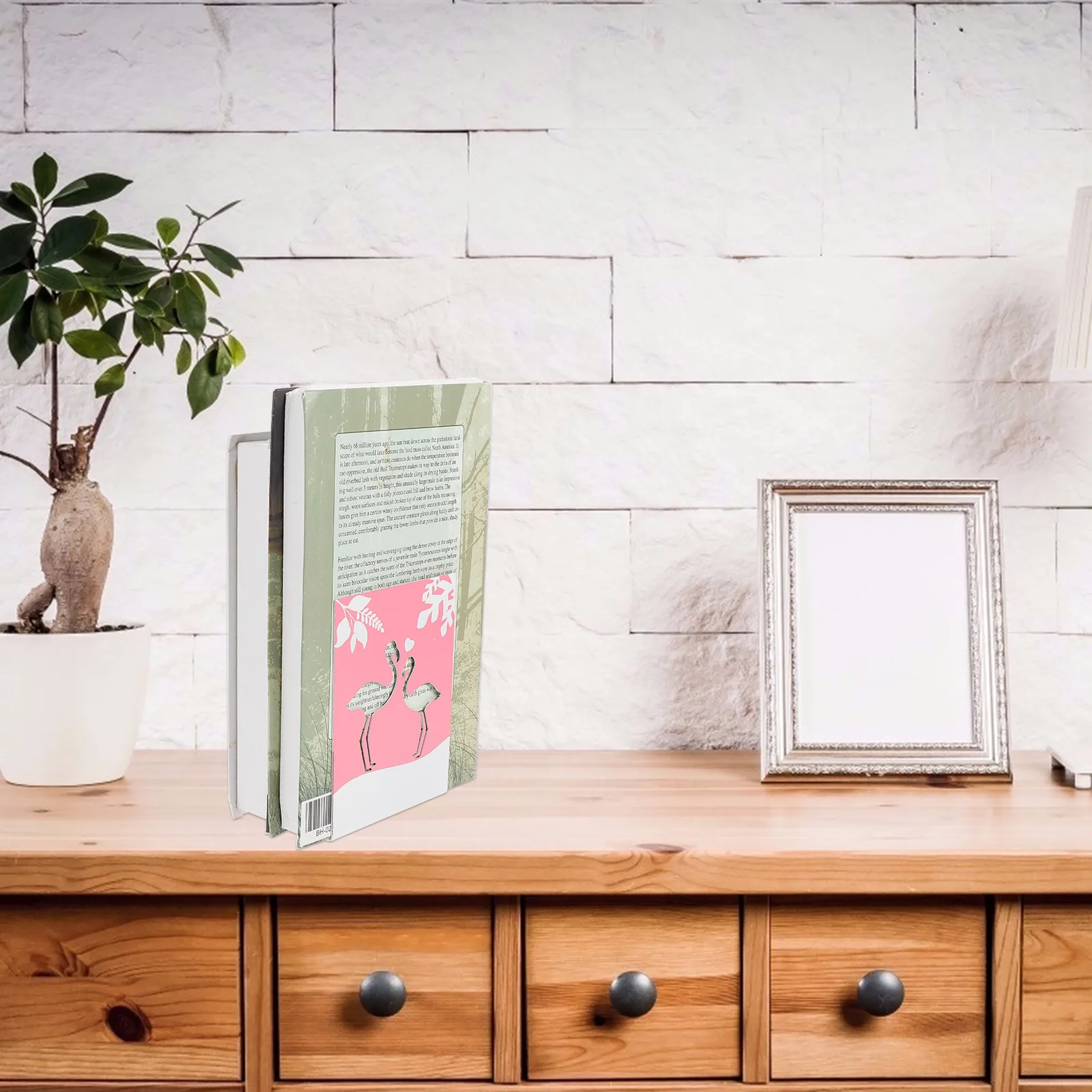 

2 Pcs Flamingo Bookends Iron Cartoon Stoppers for Home Office Study Student Book ganizer Strong Smooth