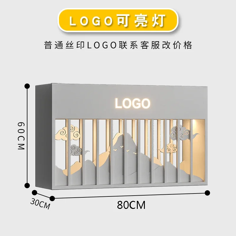 HX-17 Flower Box Combination Solar Light Box Municipal External Pendulum Partition Wrought Iron Stainless Steel Flower Groove