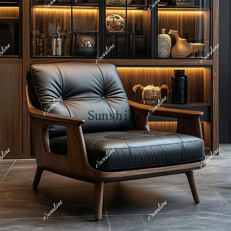 

Modern simple light luxury living room single sofa lazy home FT