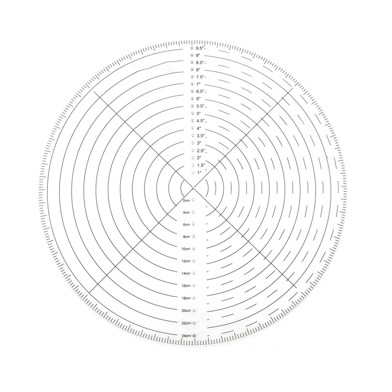 Круглая линейка для шитья, 10 дюймов, акриловая линейка для резки, шаблоны для квилтинга ткани, ручной инструмент «сделай сам» для шитья Круглая линейка для шитья, 10 дюймов, акриловая линейка для резки, шаблоны для квилтинга ткани, ручной инструмент «сделай сам» для шитья
