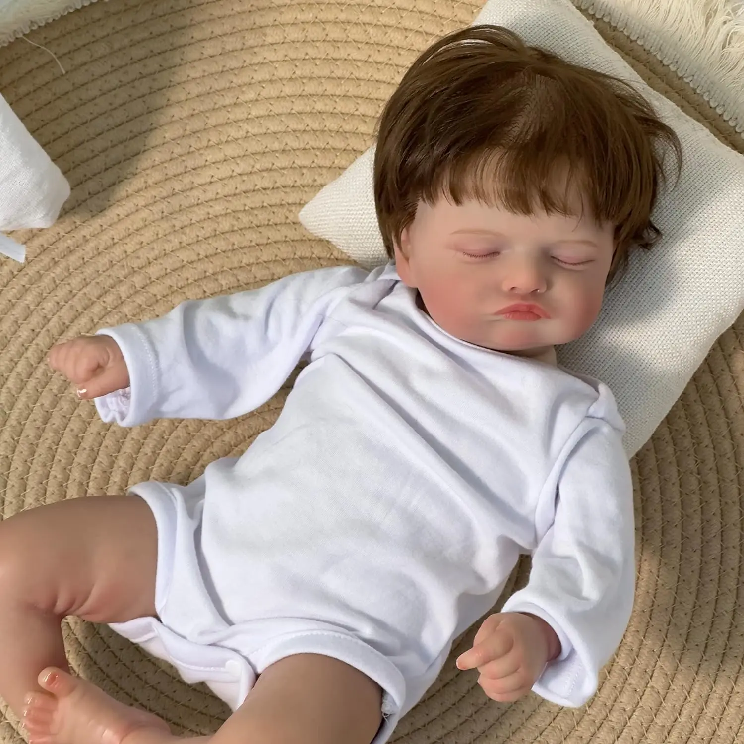 43CM Finished Doll Reborn Baby Rosalie Newborn Baby Size Realistic Lifelike Baby Dolls 3D Skin with Visible Veins Bebe Reborn