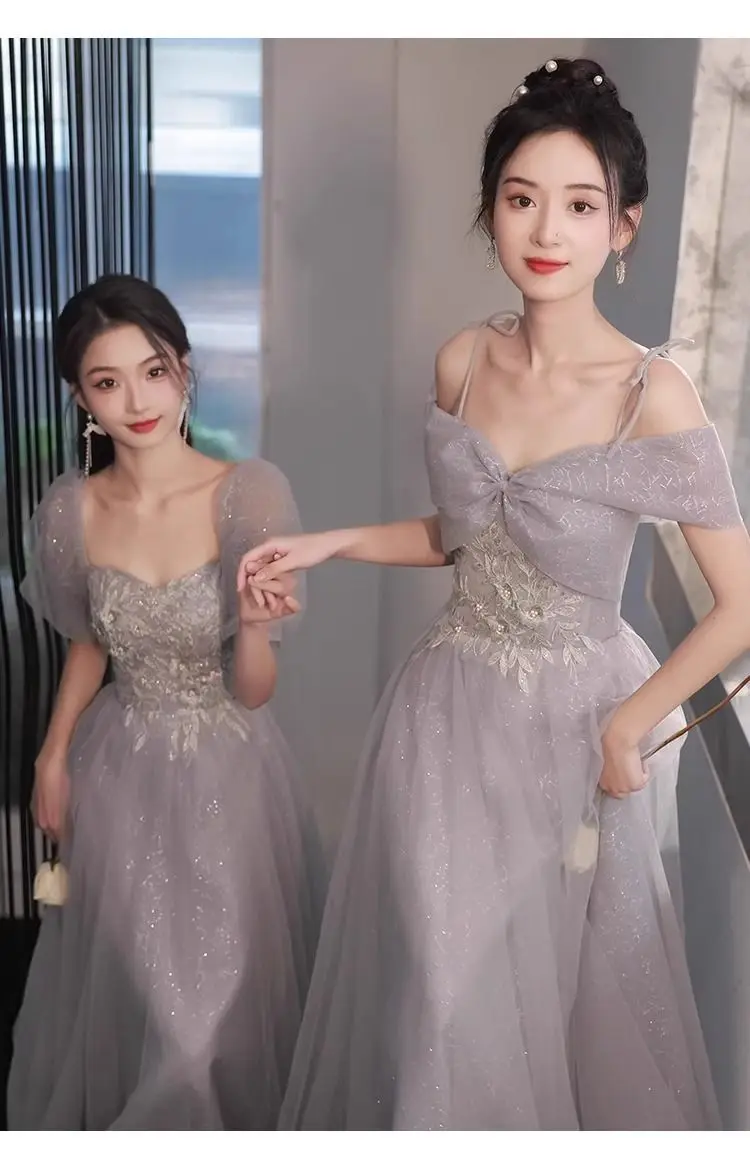 grey-bridesmaid-dress-women-2025-new-summer-fairy-high-level-wedding-sisters-group-dress-dress-can-be-worn-at-ordinary-times