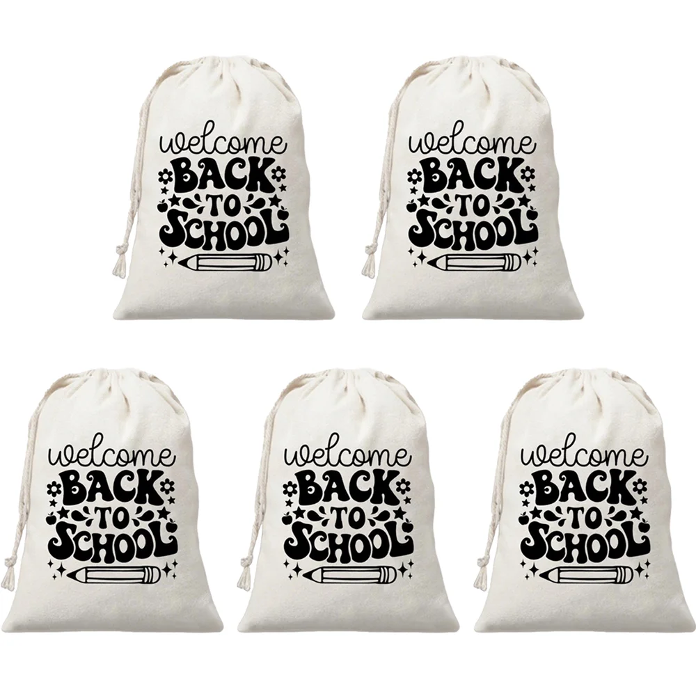 

Welcome Back To School Gift Bag Teacher and Student Gift Stationery Storage Bag Back To School Season Gift Party Favors Supplies