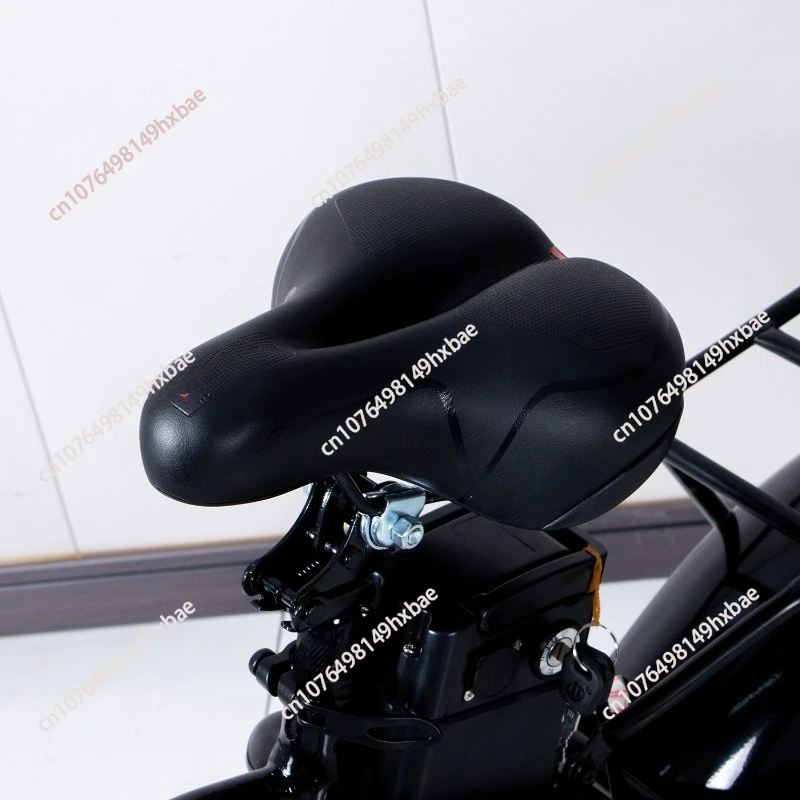Snow takeaway folding portable scooter two-wheeled electric vehicle thickened electric bicycle view 3
