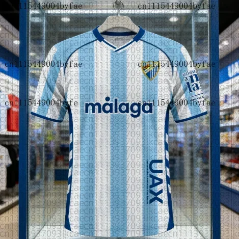 Nouveau Maillot de Foot 2026 Malaga CF Imprimé 3D T-shirt Athleisure Adulte Séchage Rapide Doux Confortable Léger Vêtement de Plage pour la Famille Été
