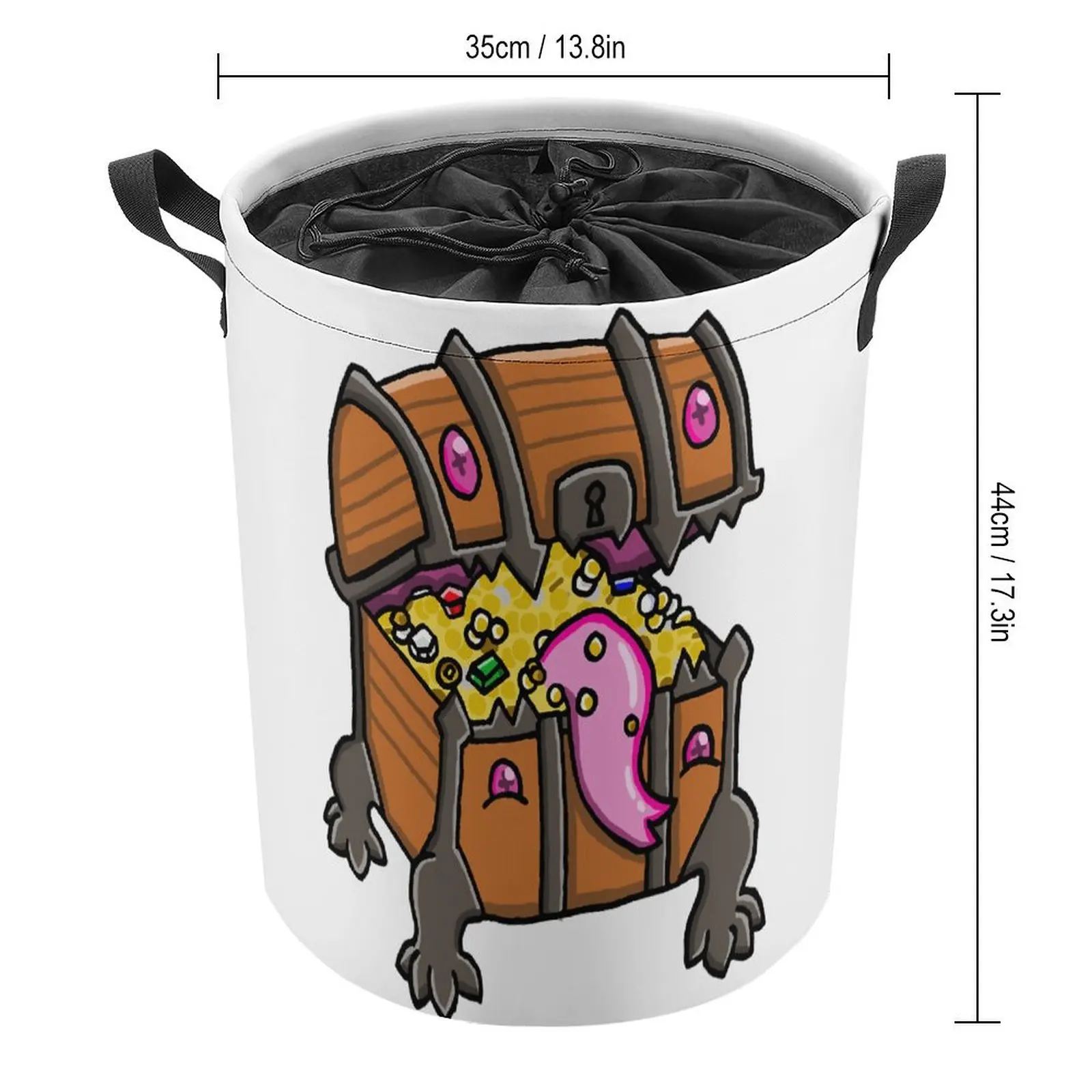 DND Mimic for Sale Tie Up Your Dirty Pocket Laundry Basket Dust Proof Storage of Socks Handle on Both Sides Convenient Creative