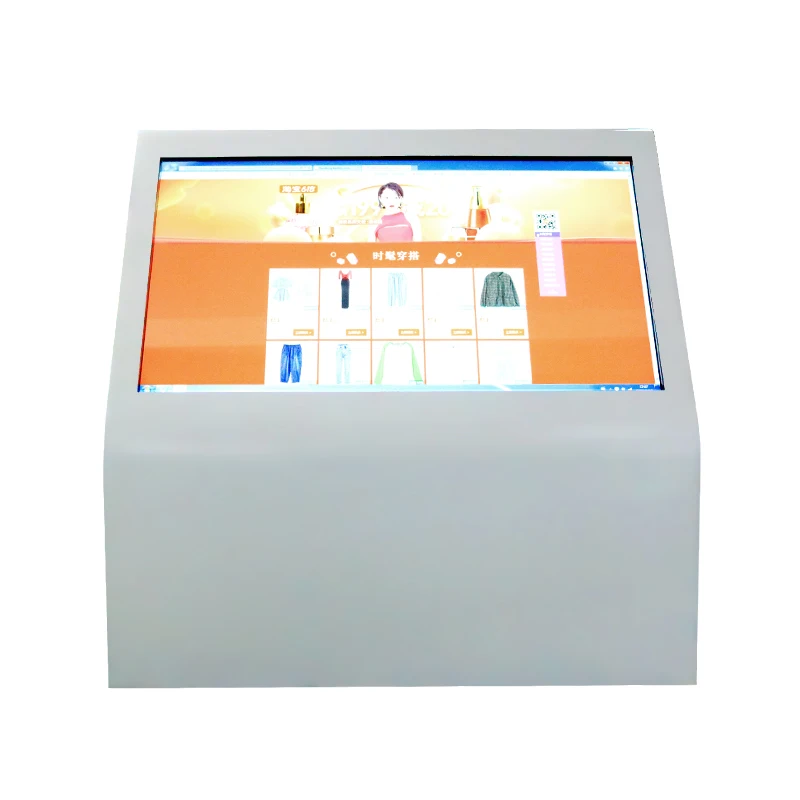 Segnaletica digitale con display LCD touch screen per chiosco self-service con informazioni interattive da pavimento da 55 pollici