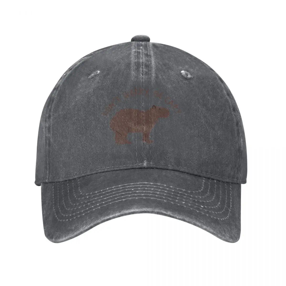 

Don't Worry, Be Capy (Capybara) Baseball Cap Golf Wear Luxury Cap Thermal Visor fashionable Designer Man Women's