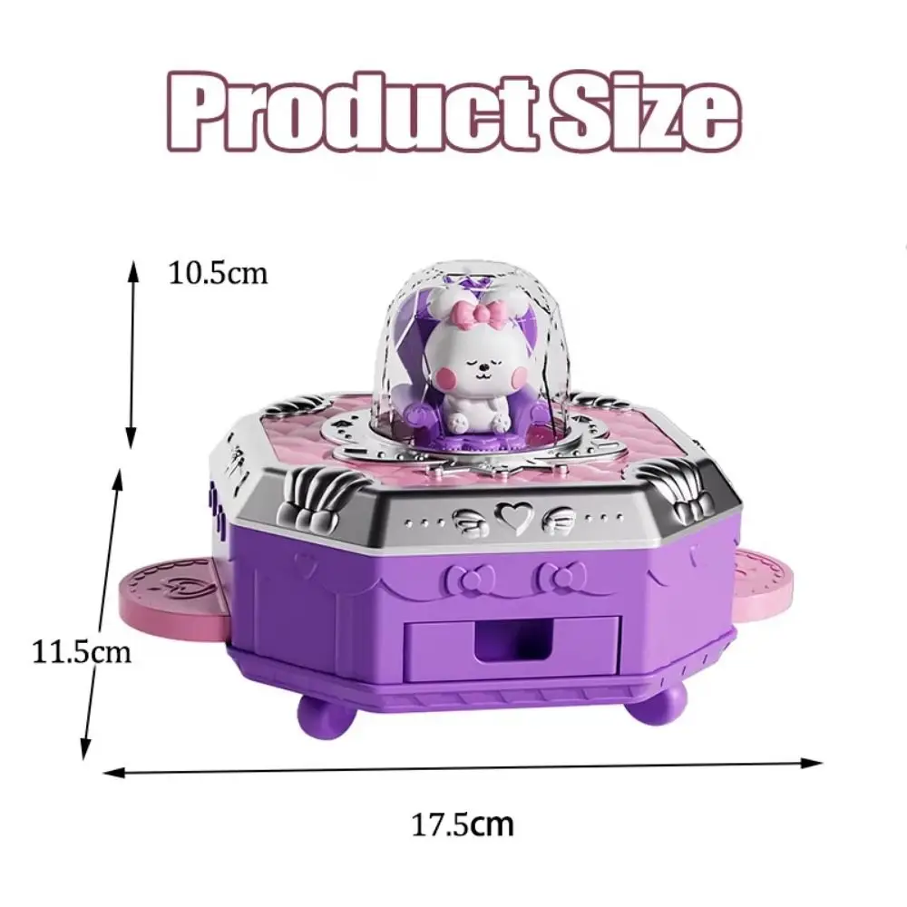 Kawaii DIY Magical Goo Card Gift Box 3D Rabbit Goo Card Sticker Set Portable Cartoon Goo Card Full Set Stickers Children's Toys