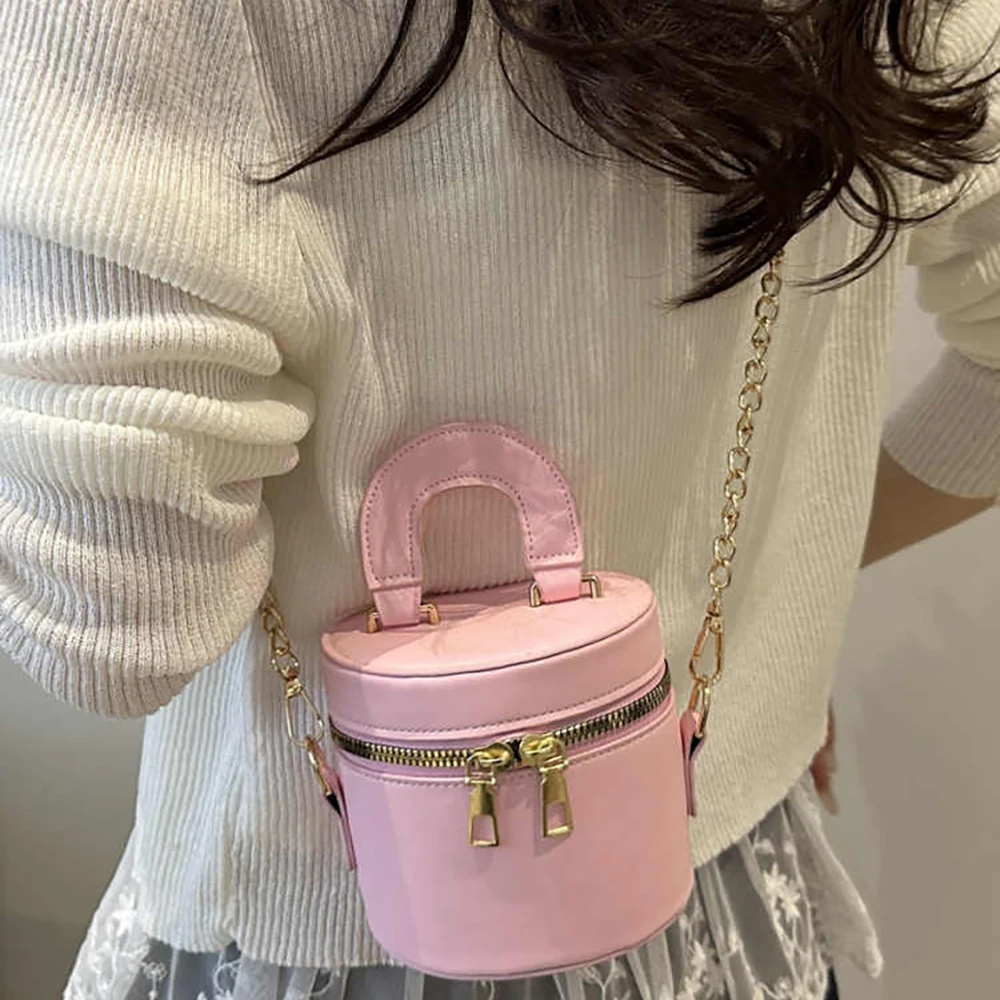 حقائب يد دائرية صغيرة المرأة الصيف تنوعا باليد دلو حقائب كروسبودي الإناث 2025 حقيبة كتف مفردة صغيرة جديدة