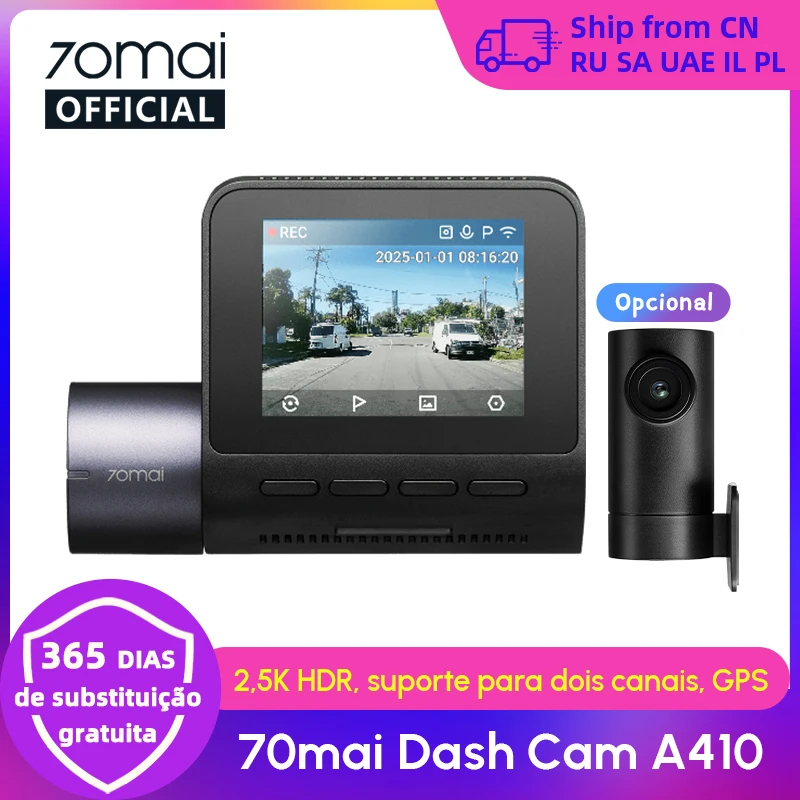 70mai-dash-cam-a410-true-25k-hdr-doble-canal-compatible-f155-apertura-gps-24h-estacionamiento-maximo-256gb-coche-dvr-70mai-a410-70mai-a400