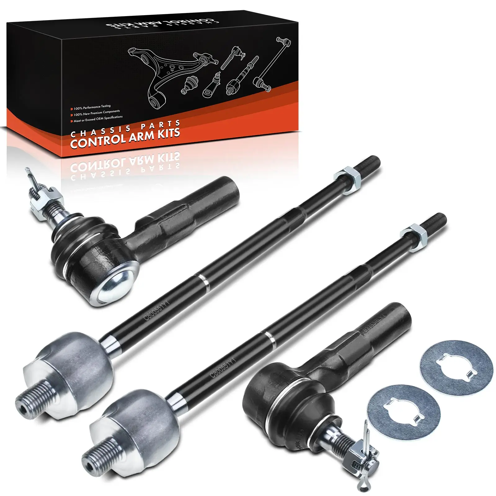 Frankberg 4-delige draagarmset vooras buitenkant voor Toyota MR 2 III Paseo Cabriolet Coupe Starlet 1989-2007 4504619206