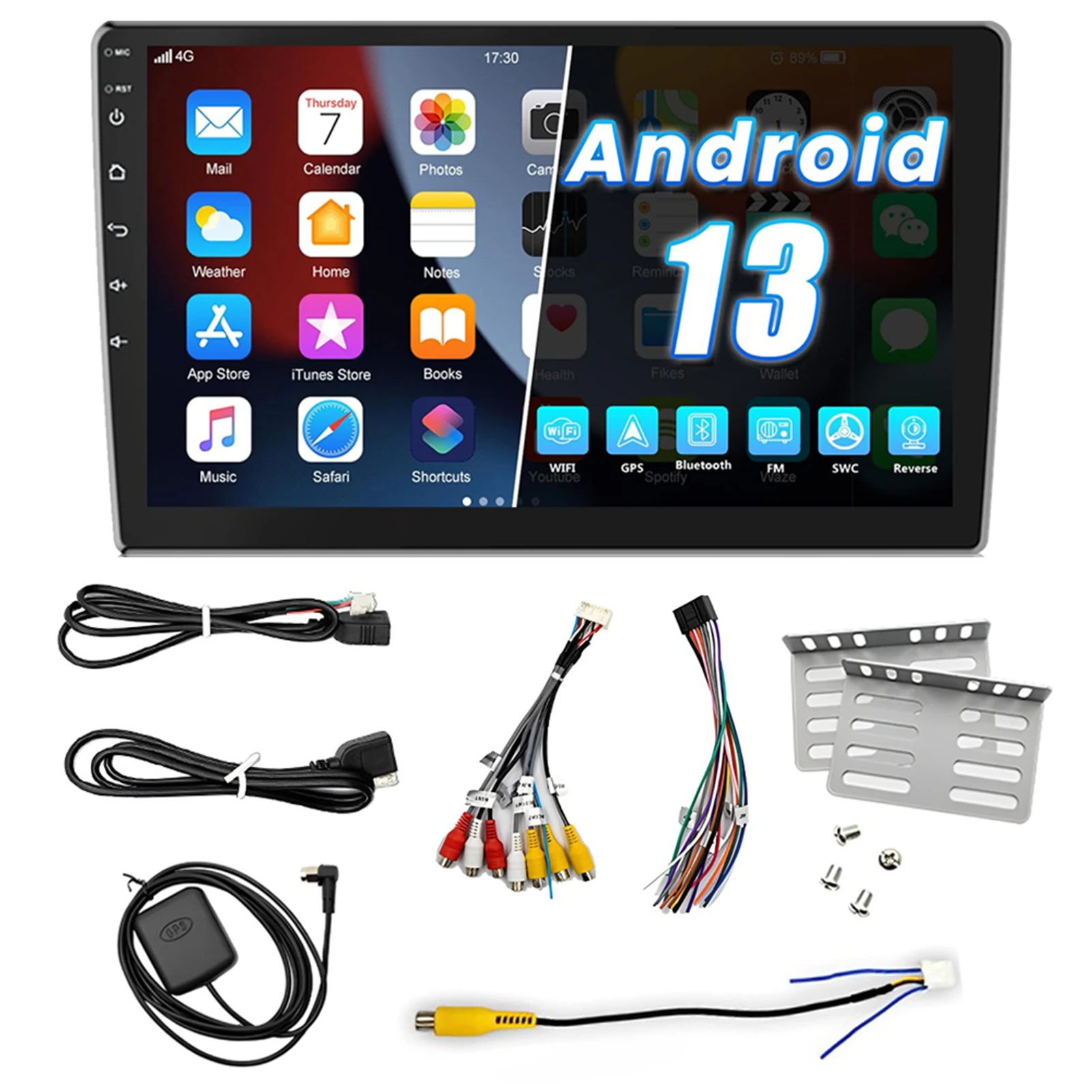 

Android 13 2+32G 10.1Inch Full Touch Screen Single Din Car Stereo Radio 1DIN Car Stereo Radio