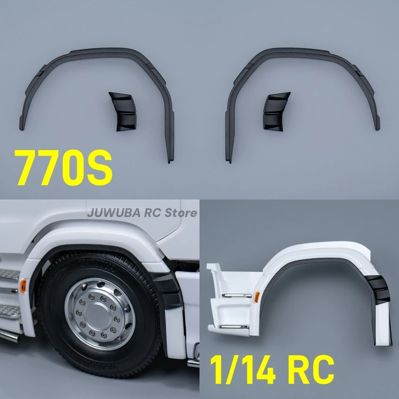 770S RC Spielzeug Lkw 1/14 Rad Augenbraue Geändert Zubehör CBB-H30 Für Tamiya 1/14 Rc 770S Traktor Lkw Dumper teile Zubehör