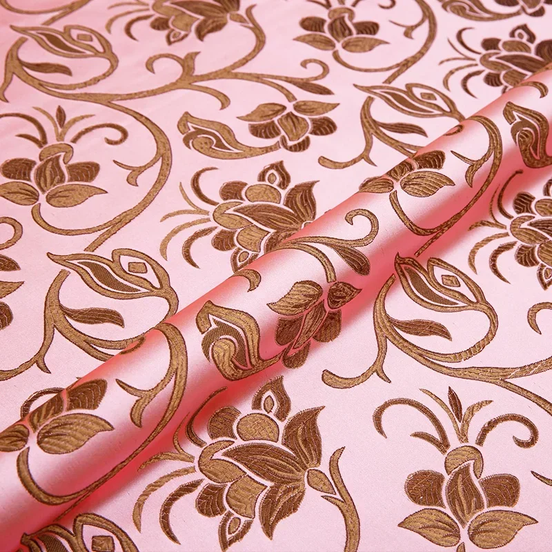 250*75cm Brokatowa tkanina kwiatowa Materiał do odzieży DIY Ręcznie robiona tkanina do szycia