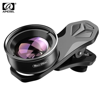 APEXEL For Camera Phone Lens 100mm Macro Mobile Lens Macro Camcorder Lenses for iPhone