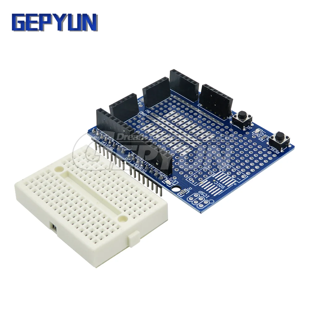 UNO Proto Shield prototype expansion board with SYB-170 mini bread board based For ARDUINO UNO ProtoShield