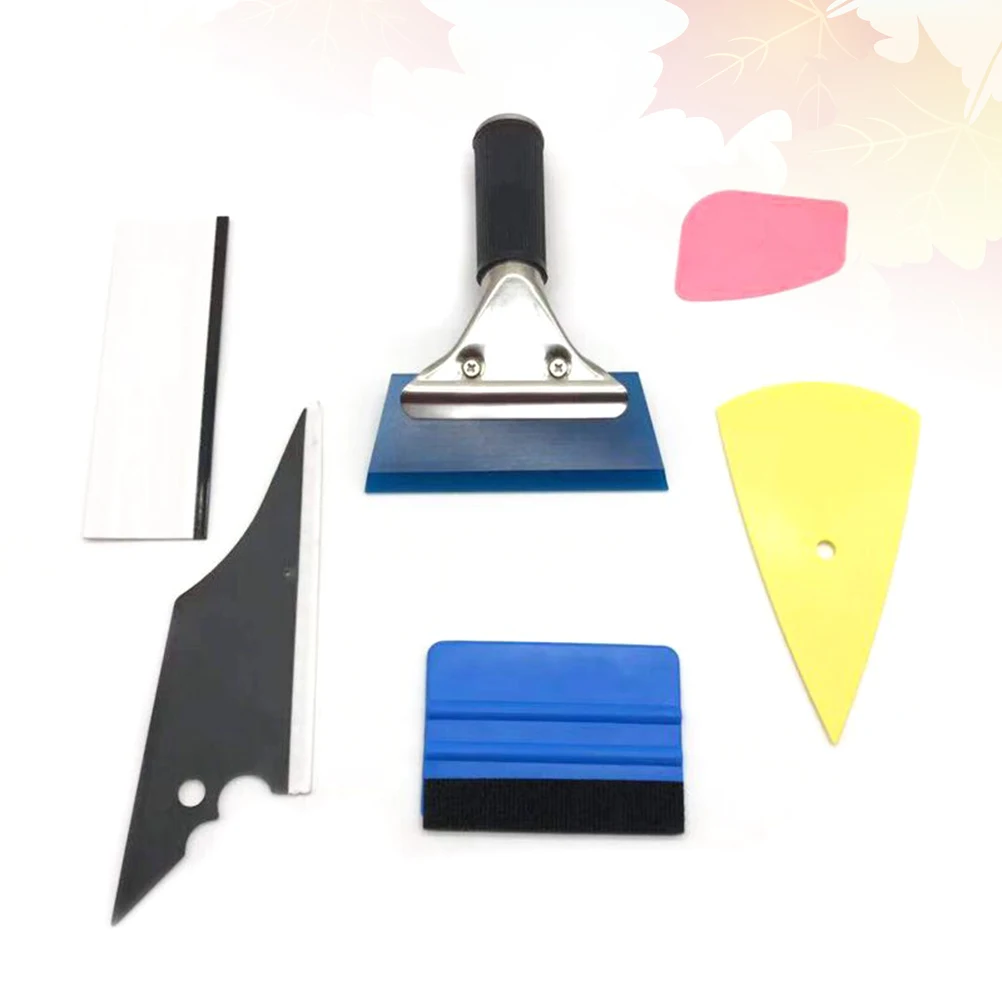 

6 in Color-changing Film Tool Set Car Application Kit Wrap Vinyl Squeegee Cutter Toolkit Auto Window Tint Scraper