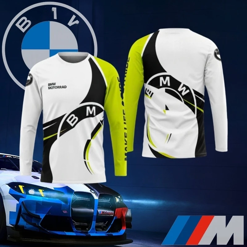 

BMW Quick-drying Long sleeved New High-end Luxury BMW Brand Jersey Sports and Leisure T-shirt Car Lover Gift Cycling Top Moto