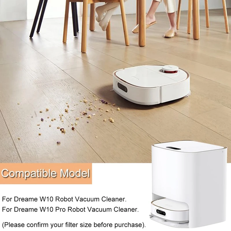 Main Side Brush Mop Cloth Hepa Filter Replacement Spare Parts For Xiaomi Dreame W10/ W10 Pro Robot Vacuum Cleaner image 3