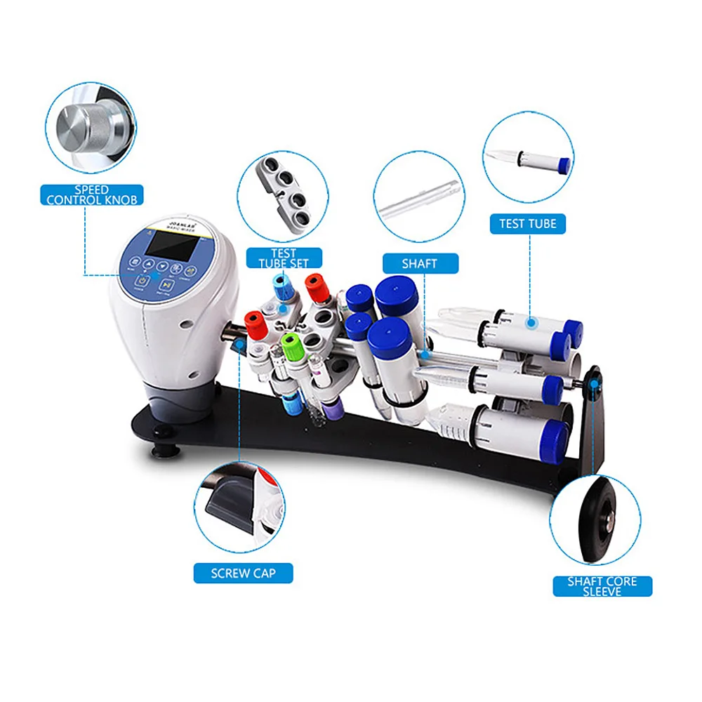 TMM-5L 3D Rotary Blood Mixer 360º Vibration Multifunctional Rotating Mixer Lab Test Tube Shaker 2025 NEW