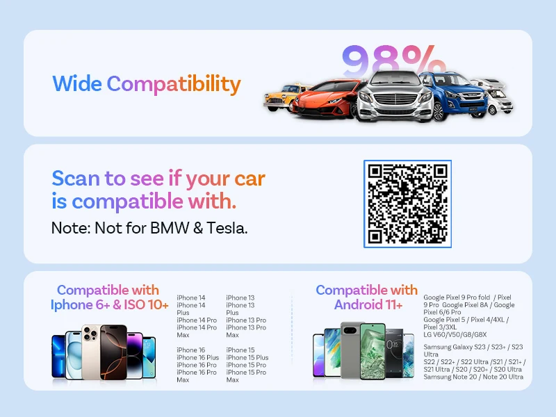 OTTOCAST Play2Video Ultra Video Box 3-in-1 Kabelloser CarPlay Android Auto Adapter mit Integriertem YouTube Netflix IPTV für 98% aller Autos – Detail 13