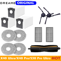 Origina Dreame Bot X40 Ultra/L40 Ultra Accessory Robot Vacuum Cleaner Filter Mop Side Brush Hair Cut Brush Dust BagS30 Pro Ultra