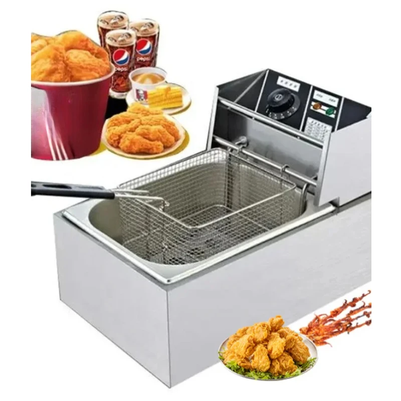 Chicken Nuggets and French Fries Puffing Oil Pot, Multi-functional Oil Pot 12L
