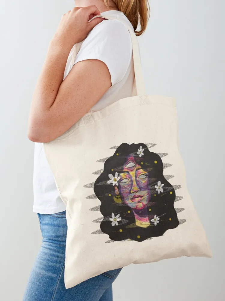 

Glitched Portrait Tote Bag sac pour femme female bag custom bags shopper bags