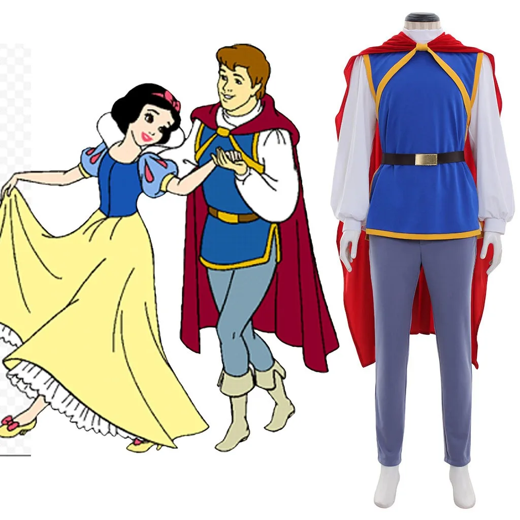 

Snow White Prince Cosplay Costume - Grimm Fairy Tale Roleplay outfit, Halloween & Stage Performance Ready