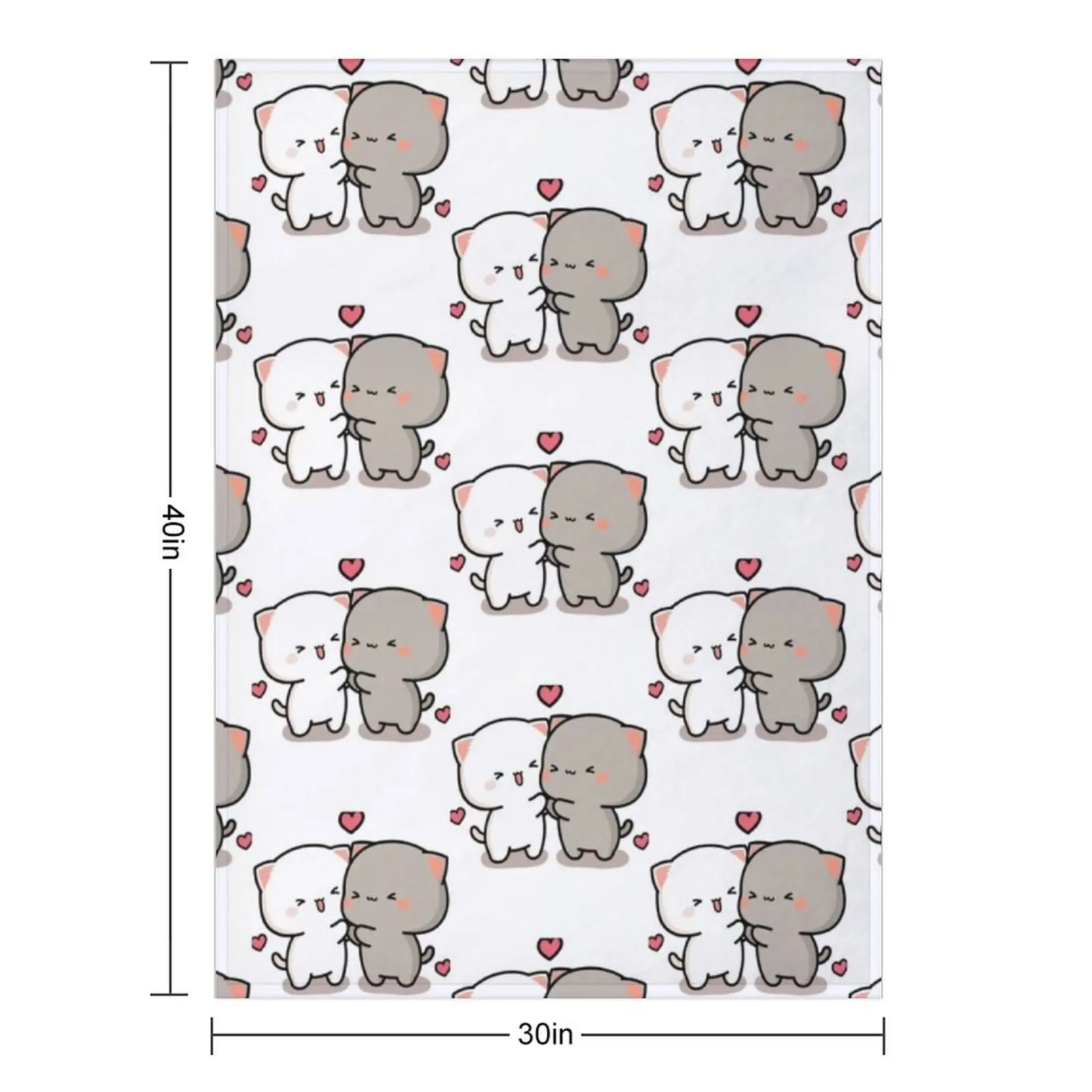 القط الخوخ و غوما عناق رمي بطانية البطانيات للسرير شعر لبطانيات أريكة رقيقة خمر