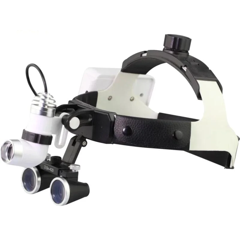 

Dental LED Head Light Lamp for Lab Binocular Loupes Brightness Adjustable Dental Headlamp Head-mounted Surgical Headlight