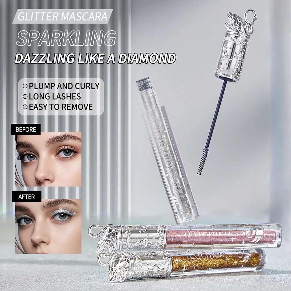3 色 4D エクストリームボリュームラッシュマスカラ長くするまつげマスカラ長期的な防水メイク輝くアイマスカラ化粧品