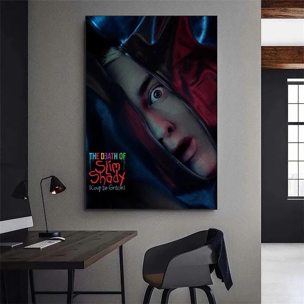 Eminem The Death Of Slim Shady Poster Gallery Prints Self Adhesive Home Decor Decoration Wall Decals Living Room Sticker