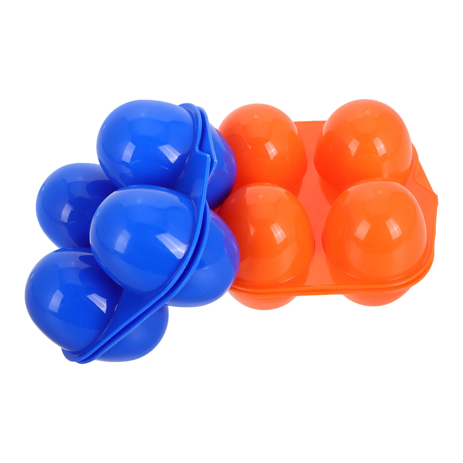 

2 Pcs Eggs Protection Box Camping Container Deviled Carrier with Lid Automatic Holder Rack Blue Travel