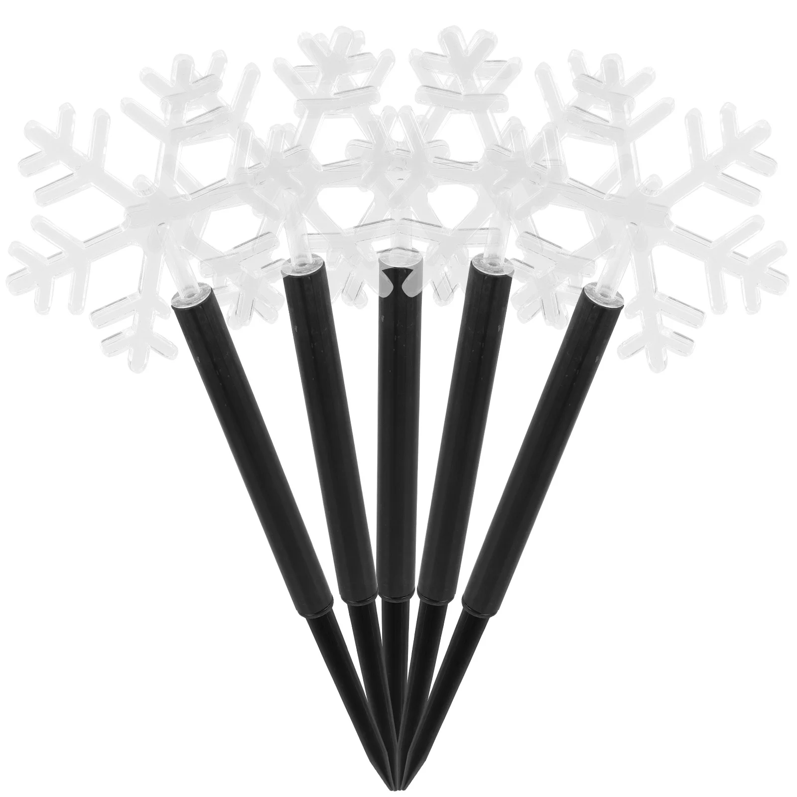 

5Pcs Christmas Tree Lights Solar Lamp Accessories Light Decors Lawn Garden Holiday Xmas Light Decorations