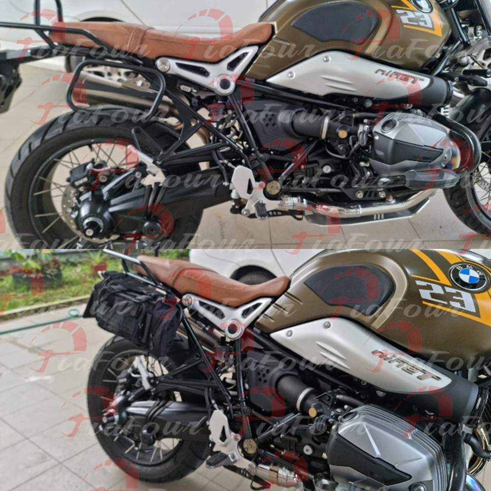 Motosiklet Eyer Çantası R nineT R nine T Saf R nineT Seçeneği 719 Yan Bagaj Çantası Braketi Sol Sağ Yan Bagaj Çantası Tutucu