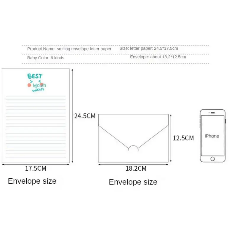 1Pcs Cute Kraft Paper Envelope Happy Letter Graffiti Envelope Nostalgia Art Expression Invitation Card Thanksgiving Day