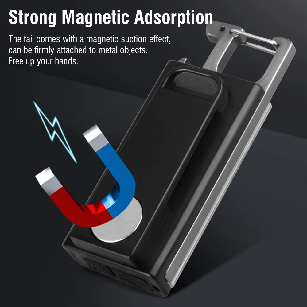 New Multifunction COB Keychain Light Mini Flashlight Portable Torch Outdoor Rechargeable Mini Keychain Lamp for Camping Hiking