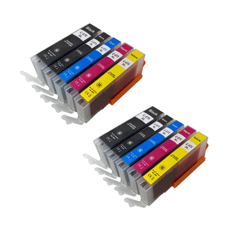 PGI-570 CLI-571 PGI570 570XL Compatible Ink Cartridge For Canon Pixma MG5750 MG5751 MG5752 MG5753 MG6850 TS5050 TS5051 TS5052