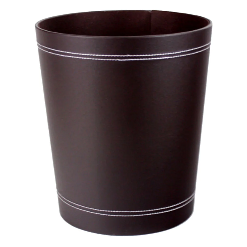 Trash Can Kitchen Household Garbage Container Garbage Ash-bin Bucket with Lid for Car Round Cans Simple Recycling Containers