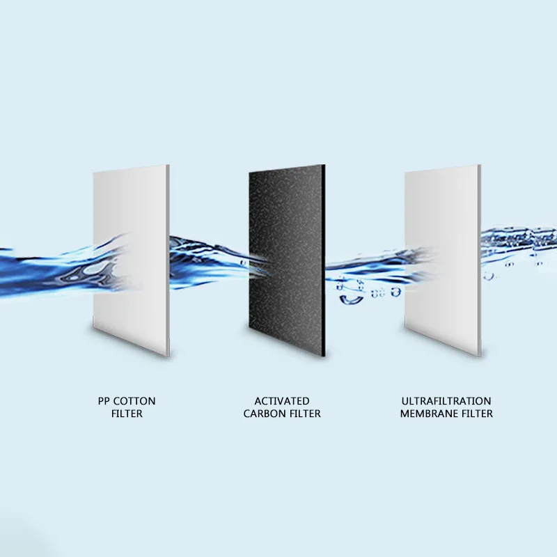منقي المياه المنزلي آلة معالجة المياه المتكاملة لتنقية المياه بالتناضح العكسي للممر المائي