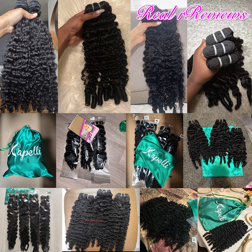 Cabelo Humano Cacheado Birmanês 30" 15A, 100% Cabelo Humano Cru, Extensões de Cabelo Virgem, Cabelo Cacheado em Espiral Oceânica