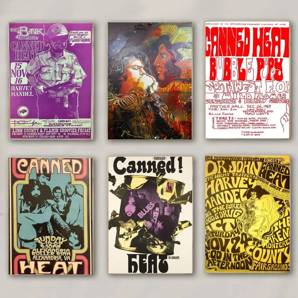 band C-Canned Heat-T Poster Modern Wall Decal for Living Room Cafe Office Bar and Bedroom