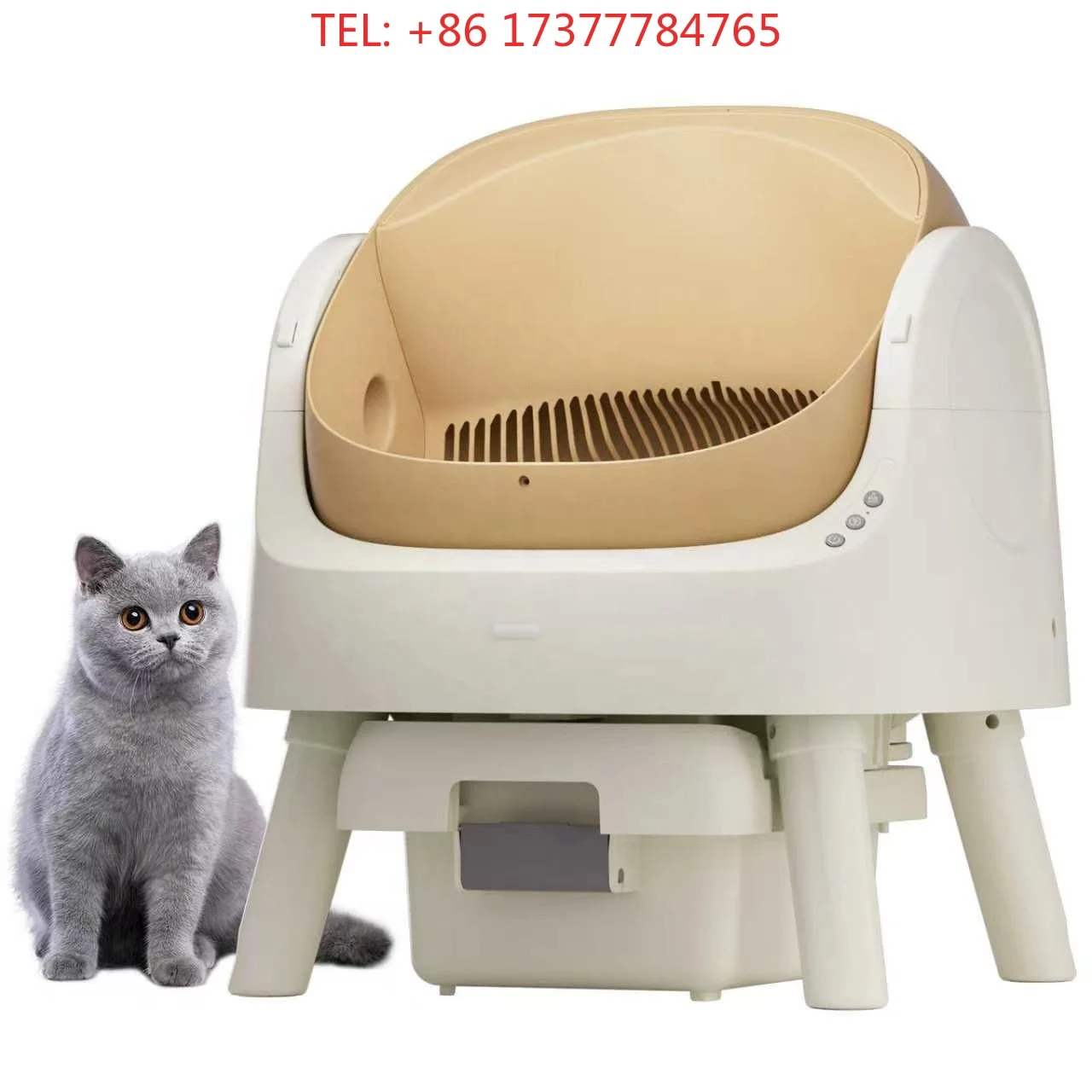 PETPIVOT Smart Automatic Cat Box Self Cleaning Open Top Den App Control Odor Control Large Capacity For Multiple Cats