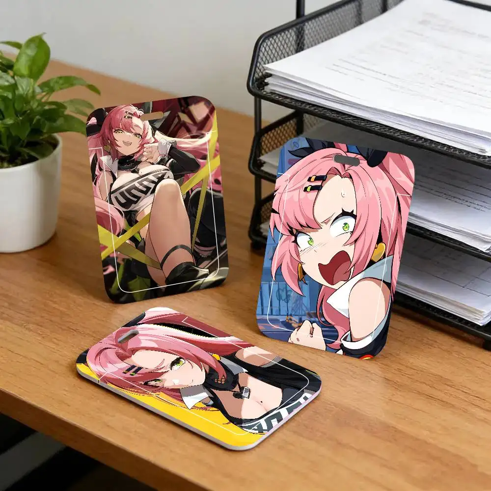 Nicole Game Z-Zenless Z-Zone Z-Zero Black Lanyard Card Holders Student Meal Cards And Campus Ids School