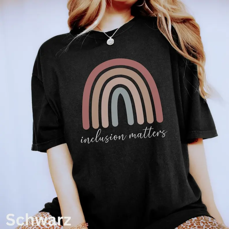 

Inclusion Matters Unisex T Shirt, Cute Mental Health Awareness Cotton Shirt, Neurodivergent T-Shirt Vintage