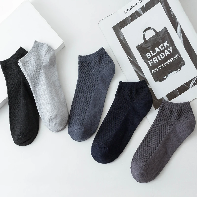 10 Pasang Kaus Kaki Serat Bambu Pria Kasual Bisnis Anti-bakteri Nyaman Bernapas Kaus Kaki Berkualitas Tinggi Pria Ukuran Besar EU38-48