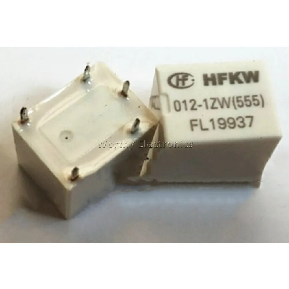 

Free Shipping 10PCS/LOT HFKW 012-1ZW(555) 12VDC 5PIN 12V Relay